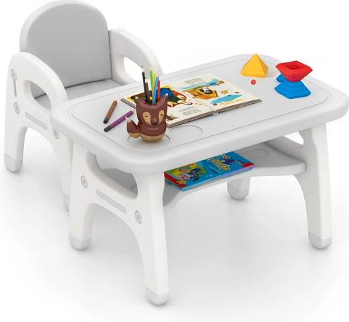 Tweedekans | COSTWAY Kindertafel met stoel schildertafel, Kinderen en Baby's, Kinderkamer | Overige Meubels, Zo goed als nieuw