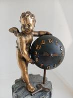 Mystery klok - Brons, Granito/Marmo delle Alpi, Messing -