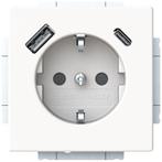 Busch Jaeger Future Linear Wandcontactdoos kinderveilig + 2x, Doe-het-zelf en Verbouw, Elektra en Kabels, Ophalen of Verzenden