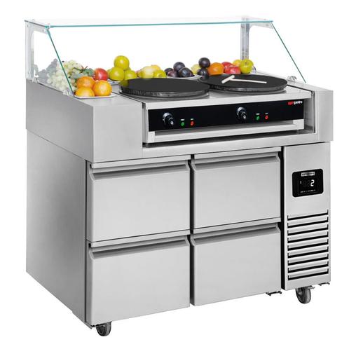 GGM Gastro | Voorbereidingstafel - 1210mm - 4 laden - voor |, Zakelijke goederen, Horeca | Meubilair en Inrichting, Nieuw in verpakking
