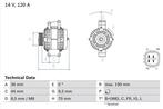 Dynamo / Alternator HONDA ACCORD VII,Tourer (2.2 i-CTDi), Ophalen of Verzenden, Nieuw