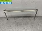 RVS Glazen bovenbouw met verlichting 154 cm Horeca, Ophalen of Verzenden, Gebruikt