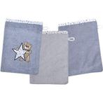 Wörner Washandje Teddy/Ster washandje 3-delige set 1x, Verzenden, Nieuw