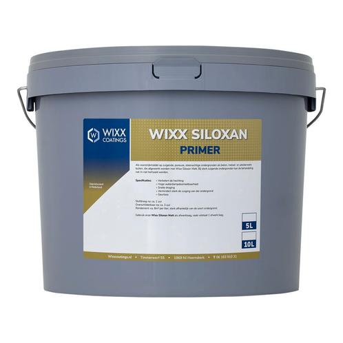 Wixx Siloxan Buitenprimer RAL 9016 | Verkeerswit 5L, Doe-het-zelf en Verbouw, Verf, Beits en Lak, Nieuw, Verzenden