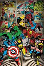 Poster Marvel Comics Here Come the Heroes 61x91,5cm, Verzenden, Nieuw, A1 t/m A3