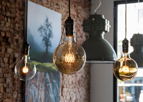 Bailey Spiraled Leslie G125 LED Filament Globe 3.2W Goud -, Tuin en Terras, Buitenverlichting, Overige typen, Nieuw, Verzenden