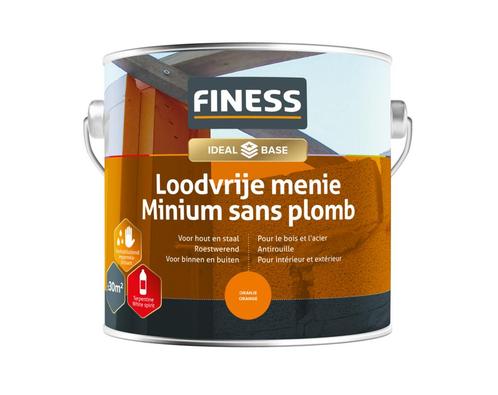 Finess loodvrije menie 2,5 liter, oranje, Doe-het-zelf en Verbouw, Verf, Beits en Lak, Nieuw, Verzenden