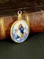 18 karaat - Geel goud - Medaillon - Devotionele hanger