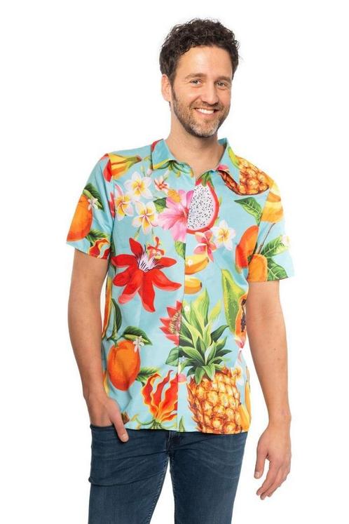 Tropicana Hawaii Shirt Fruit, Hobby en Vrije tijd, Feestartikelen, Feestartikel, Nieuw, Verzenden