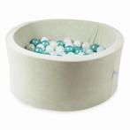 Ballenbak 90x40 velvet soft licht mint met 300 ballen, Ophalen of Verzenden, Nieuw