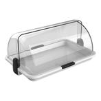 Roll Top Vitrine | Kunststof | 1 Etage | 380x26x170(h)mm, Verzenden, Nieuw in verpakking