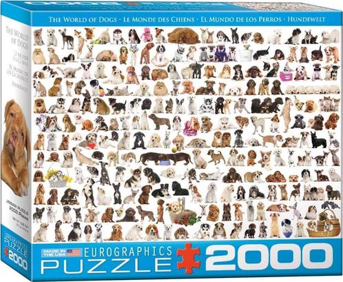 The World of Dogs Puzzel (2000 stukjes) | Eurographics -, Hobby en Vrije tijd, Denksport en Puzzels, Nieuw, Verzenden