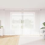 vidaXL Gordijnen met gordijnen Bloemen Wit 300 x 300 cm, Huis en Inrichting, Stoffering | Gordijnen en Lamellen, Verzenden, Nieuw