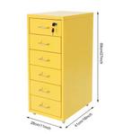 Metalen Archiefkast met Slot en Wielen – 6-Niveaus Opslag, Verzenden, Nieuw