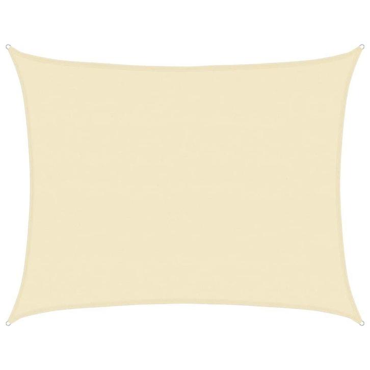 Zonnezeil 6x7m Creme | Retourdeal | 46% Korting!, Tuin en Terras, Schaduwdoeken, Nieuw, Ophalen of Verzenden