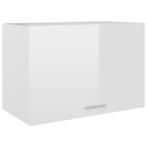vidaXL Hangkast Lyon 60x31x40 cm bewerkt hout hoogglans wit, Verzenden, Nieuw, Wit