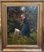 Willy Martens (1856-1927) - Vrouw met geitje