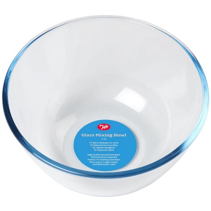 Tala Beslagkom Glas 2,7L (Ø23cm), Hobby en Vrije tijd, Taarten en Cupcakes maken, Nieuw, Verzenden