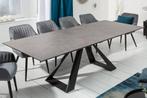 Uitschuifbare eettafel CONCORD 180-230cm antraciet keramiek, Nieuw, Ophalen of Verzenden