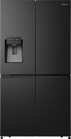 Hisense RQ760N4SBFE side-by-side crossdoor koelkast - blacks, 150 tot 200 liter, Verzenden, 60 cm of meer, Met aparte vriezer