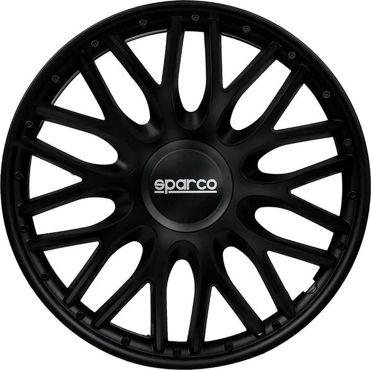 Sparco Wieldoppen Roma - 14-inch - Zwart - Set van 4 stuks, Auto diversen, Auto-accessoires, Nieuw, Ophalen of Verzenden