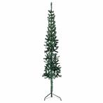vidaXL Kunstkerstboom half met standaard smal 180 cm groen, Diversen, Kerst, Verzenden, Nieuw