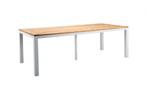Suns Monte Vari tuintafel wit met teak tafelblad 180 cm |, Tuin en Terras, Tuinsets en Loungesets, Ophalen of Verzenden, Nieuw