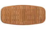 Capri barrel dining tuintafel 240x110xH75 cm naturel teak 4, Tuin en Terras, Ophalen of Verzenden, Nieuw, Teakhout