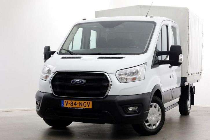 Ford Transit 2.0 TDCI 130pk L2H1 Trend D.C. Open Laadbak met, Auto's, Bestelauto's, Dealer onderhouden, Lease, Handgeschakeld