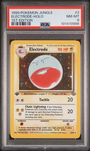 1999 Pokemon WOTC - Jungle - Electrode Holo 1st Edition #2 -, Hobby en Vrije tijd, Verzamelkaartspellen | Pokémon, Nieuw, Foil