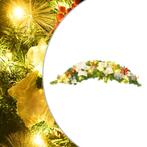 vidaXL Kerstboog met LED-lampjes 90 cm PVC groen, Diversen, Kerst, Verzenden, Nieuw