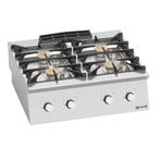 GGM Gastro | Gasfornuis - met 4-pits (24 kW) | GHB872 |, Witgoed en Apparatuur, Fornuizen, Nieuw, Inbouw, Verzenden