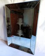 Wandspiegel - Kristal - Venetiaanse stijl, jaren zeventig, Antiek en Kunst