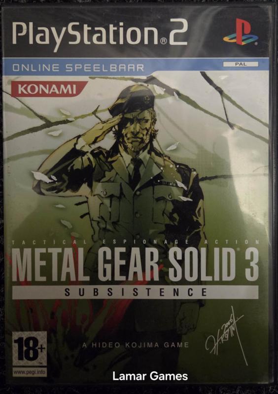 Metal Gear Solid 3 Subsistence (ps2 tweedehands game), Spelcomputers en Games, Games | Sony PlayStation 2, Zo goed als nieuw, Ophalen of Verzenden