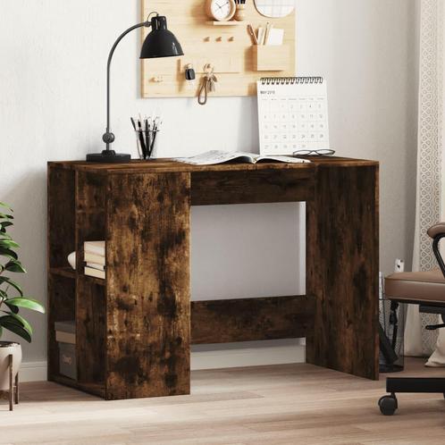vidaXL Bureau 102x50x75 cm bewerkt hout gerookt eikenkleurig, Huis en Inrichting, Bureaus, Nieuw, Verzenden