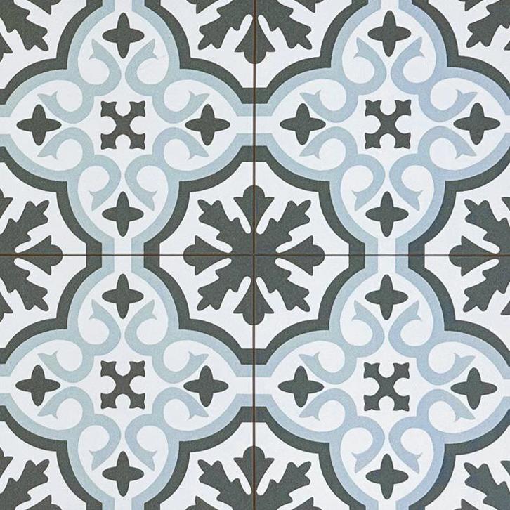 Vloertegel wandtegel chelsea blauw vintage 45x45 4-in-1 r9, Doe-het-zelf en Verbouw, Tegels, Vloertegels, Nieuw, 10 m² of meer