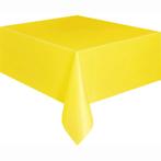 Geel Tafelkleed Plastic 2,74m, Verzenden, Nieuw