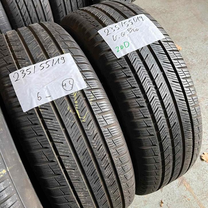 2 x Vredestein Quatrac Pro 235-55-19 4 Seizoenbanden 6mm, Auto-onderdelen, Banden en Velgen, 19 inch, All Season, 235 mm, Personenwagen