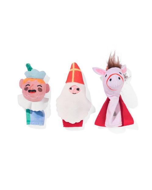 HEMA Vingerpoppen sint - 3 stuks, Kinderen en Baby's, Speelgoed | Knuffels en Pluche, Nieuw, Verzenden