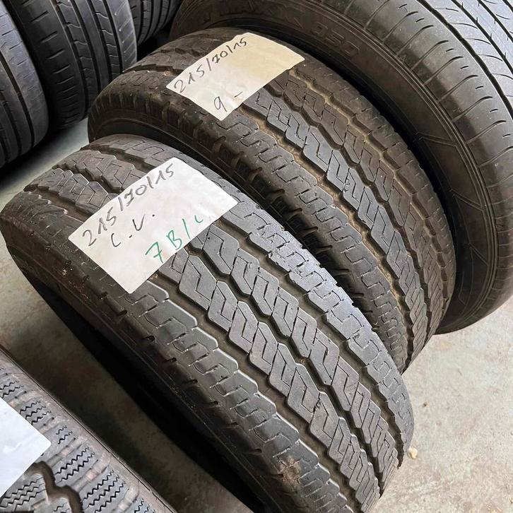 2 x Continental Contact 215-70-15 C Zomerbanden 9mm, Auto-onderdelen, Banden en Velgen, 15 inch, Zomerbanden, 215 mm, Bestelwagen