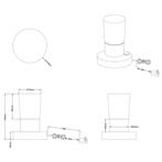 LED Tafellamp - Trion Crostila - 4W - Warm Wit 3000K - Rond, Huis en Inrichting, Lampen | Tafellampen, Ophalen of Verzenden, Nieuw