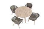 4 Seasons Outdoor Santander tuinsetmet Derby tafel Ø130 cm |, Ophalen of Verzenden, Nieuw