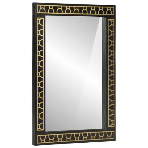 vidaXL Badkamerspiegel 50x70x2,5 cm massief mangohout en, Huis en Inrichting, Woonaccessoires | Spiegels, Nieuw, Verzenden