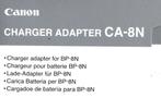 Canon AC Lader CA8N (voor BP8N / BP4P) (Nieuw), Verzenden, Nieuw