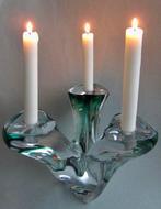 Val Saint Lambert - Kandelaar - Kristal - Drie Bewapend voor, Antiek en Kunst, Antiek | Glas en Kristal