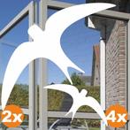 Vogel raamsticker 6 zwaluw stickers Wit (178.S.8), Verzenden, Nieuw