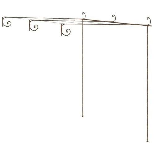 Pergola IJzer Antiekbruin 3x3m | Tweedekansje | OP=OP, Tuin en Terras, Overkappingen, Nieuw, Tuinpaviljoen, Ophalen of Verzenden
