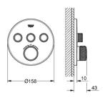 Inbouwkraan Grohe Grohtherm Smart Control Thermostaatkraan, Doe-het-zelf en Verbouw, Sanitair, Ophalen of Verzenden, Nieuw