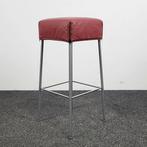 Montis Samba Barkruk  Bordeaux Rood Leder, Huis en Inrichting, Barkrukken, Ophalen of Verzenden, Gebruikt