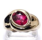 Ring - 14 karaat Geel goud - 2.10ct. tw. Toermalijn, Sieraden, Tassen en Uiterlijk, Ringen, Nieuw